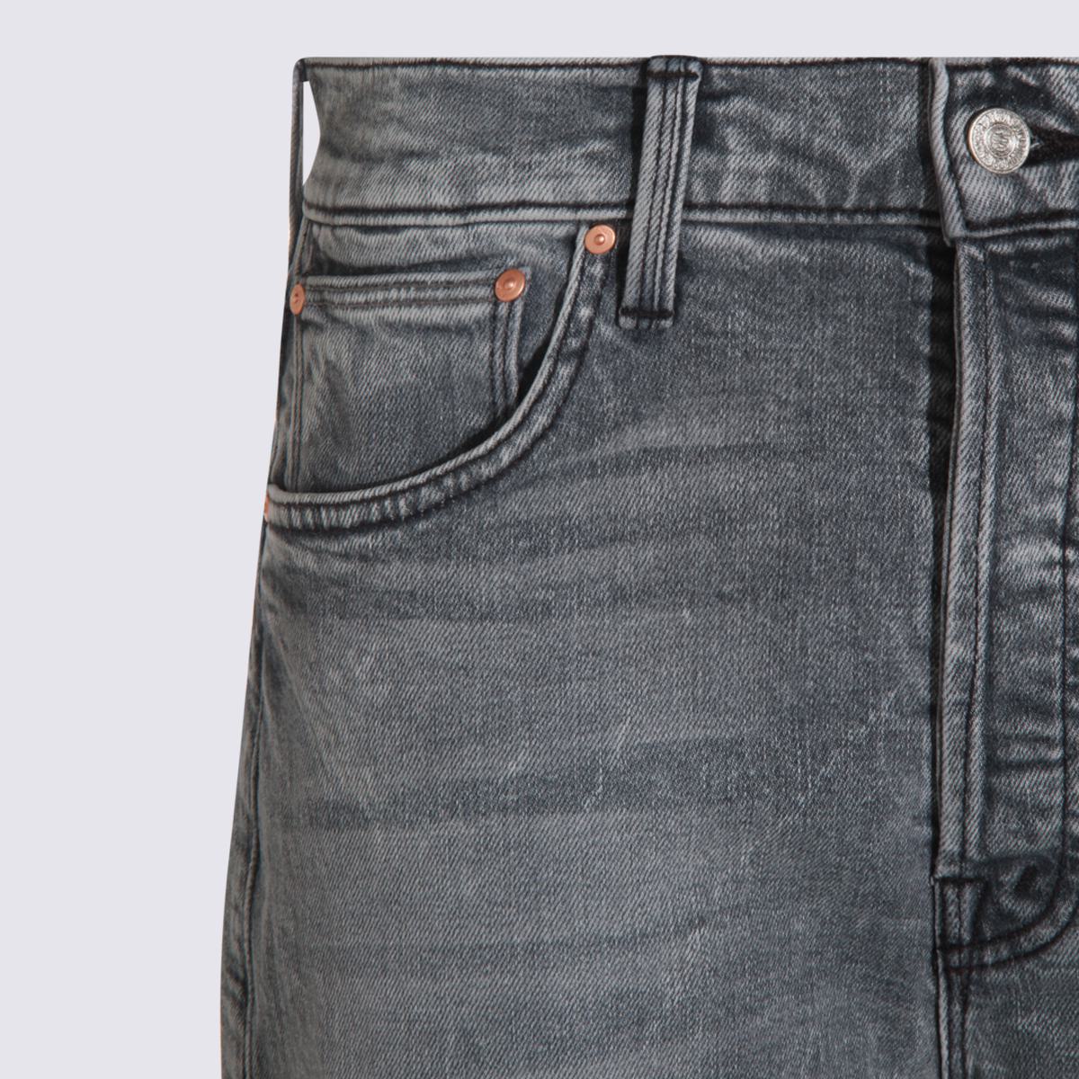 Graue Baumwolljeans von Mother