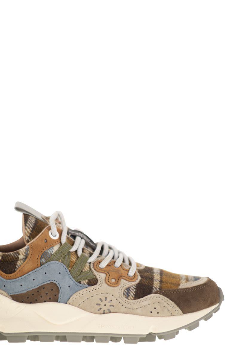 Flower Mountain Yamano 3 – Sneakers aus Wildleder und Wolle