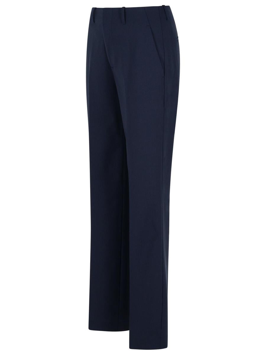 Closed „Sasia“ – Marineblaue Hose aus Polyester-Mischgewebe