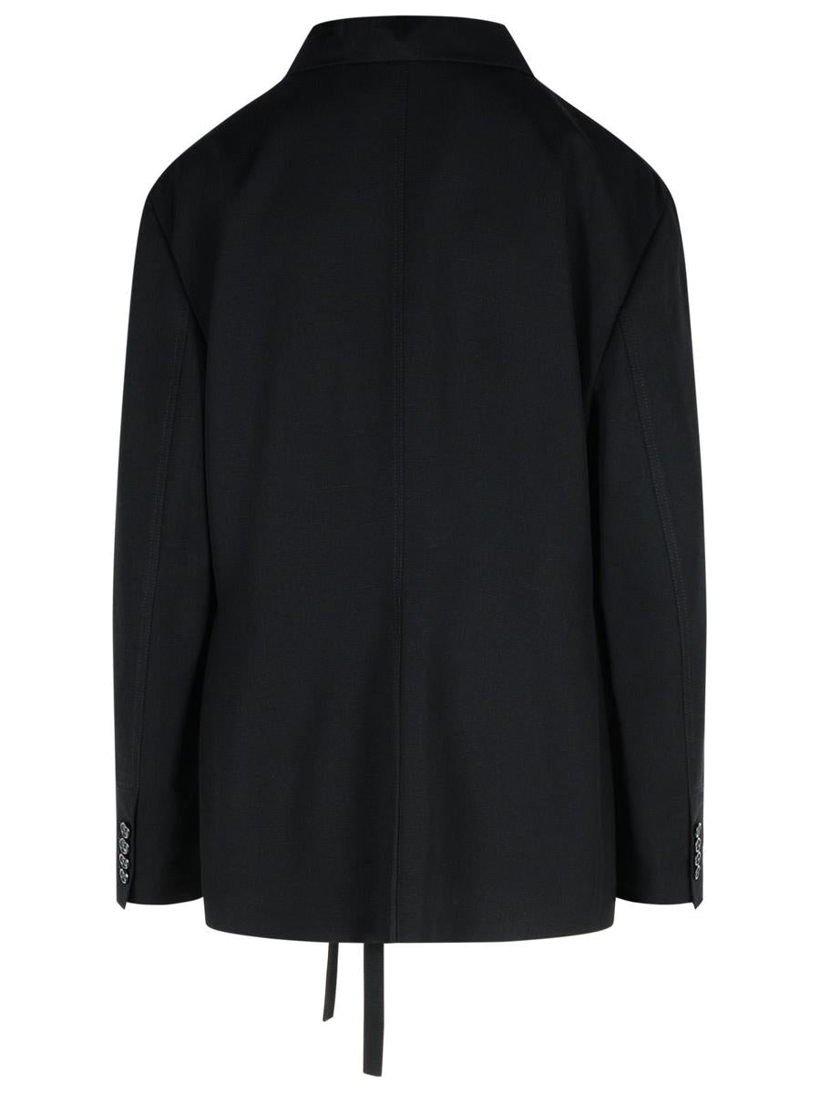 JW Anderson – Blazer „T“ aus schwarzer Viskose