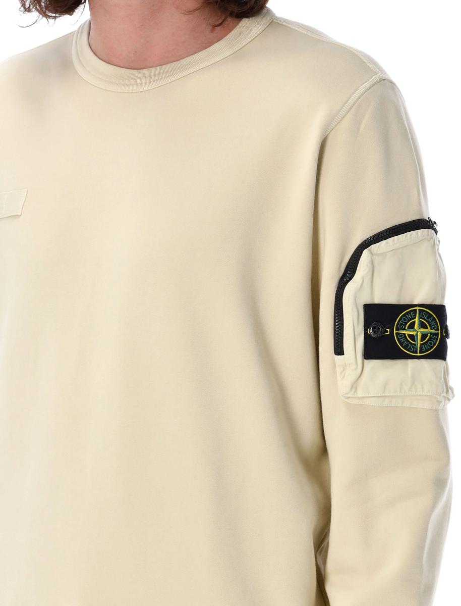 Stone Island Sweatshirt mit Military-Tasche