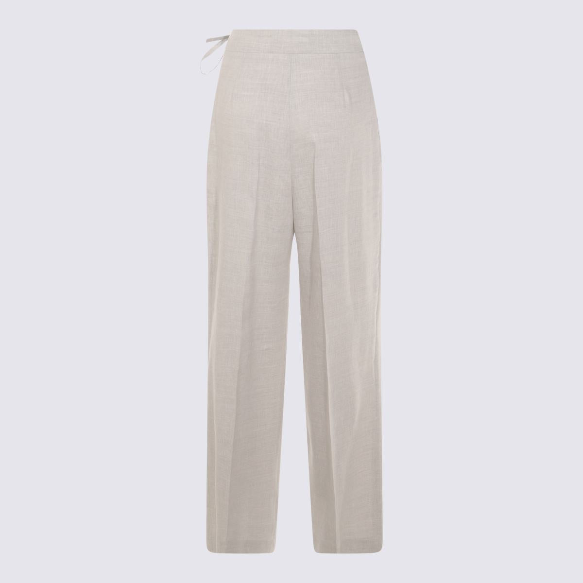 Eleventy – Graue Hose aus Leinen und Wolle