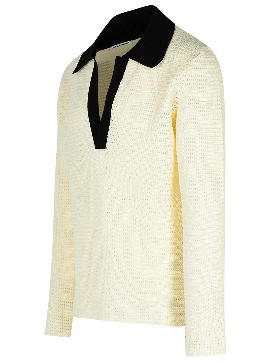 Jil Sander – Weißes Poloshirt aus Baumwolle