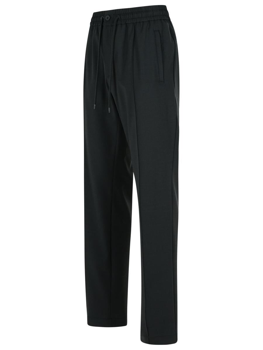 Dolce & Gabbana Schwarze Hose aus Wollmischung
