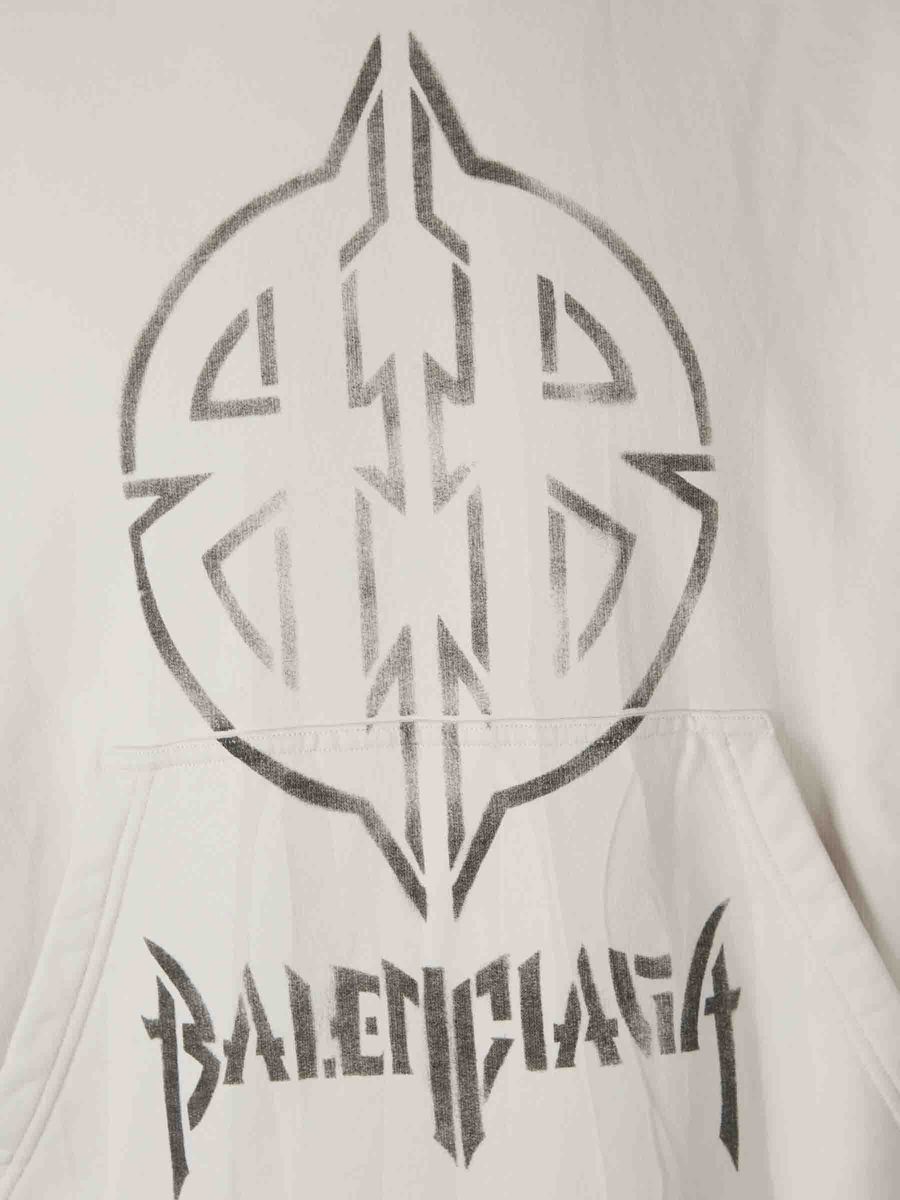 Balenciaga – Sweatshirt mit BB-Logo aus Metall