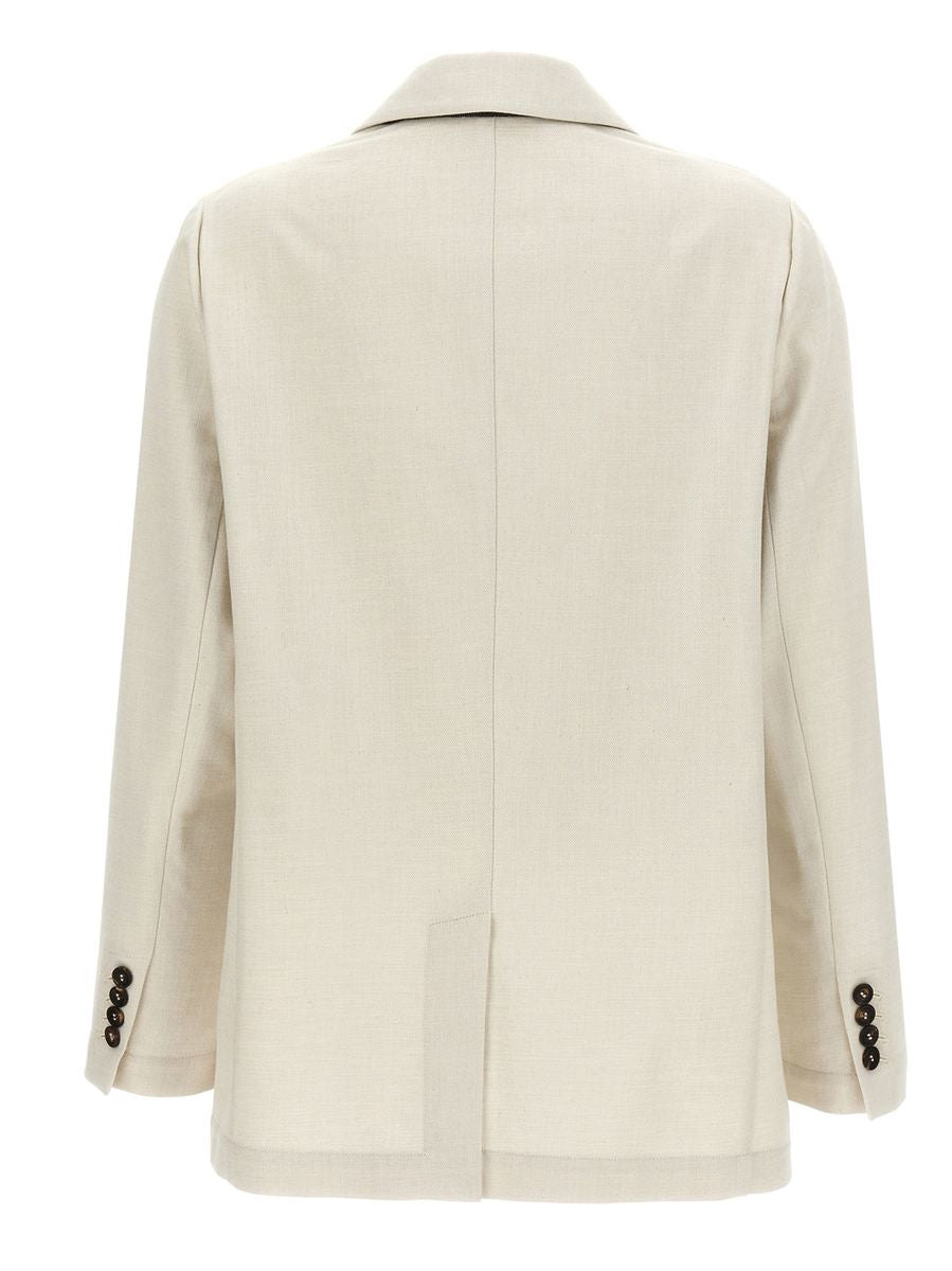 Brunello Cucinelli Lurex-Zweireiher-Blazer