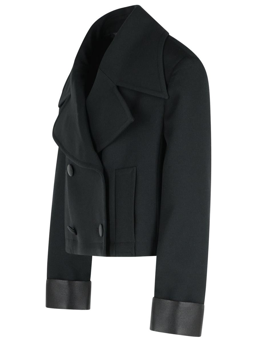 Dolce & Gabbana Schwarze Jacke aus Schurwollmischung