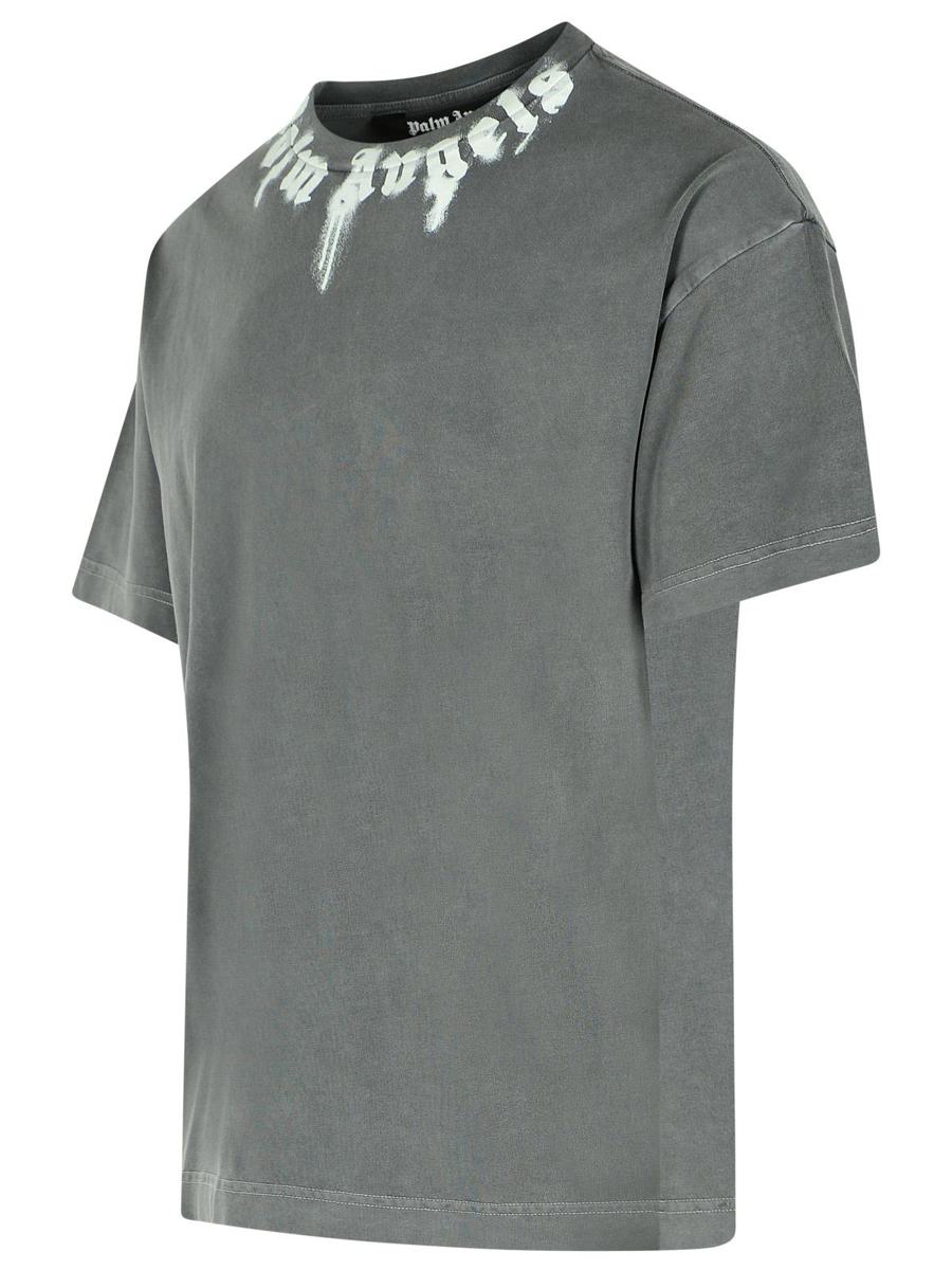 Graues Baumwoll-T-Shirt von Palm Angels