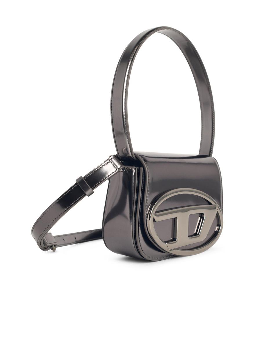 Diesel – 1Dr – Graue, verspiegelte Ledertasche