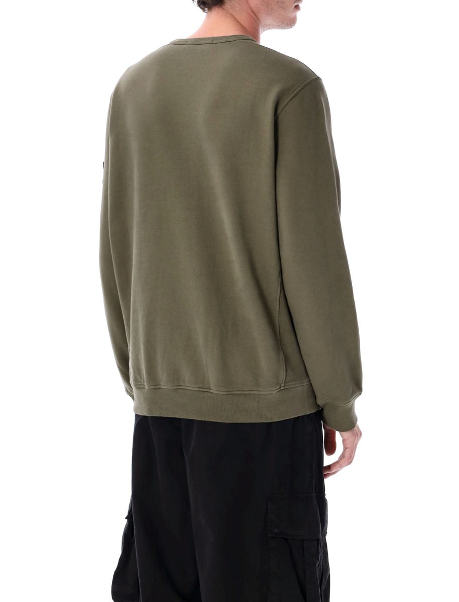 Stone Island Sweatshirt aus gebürsteter Bio-Baumwolle