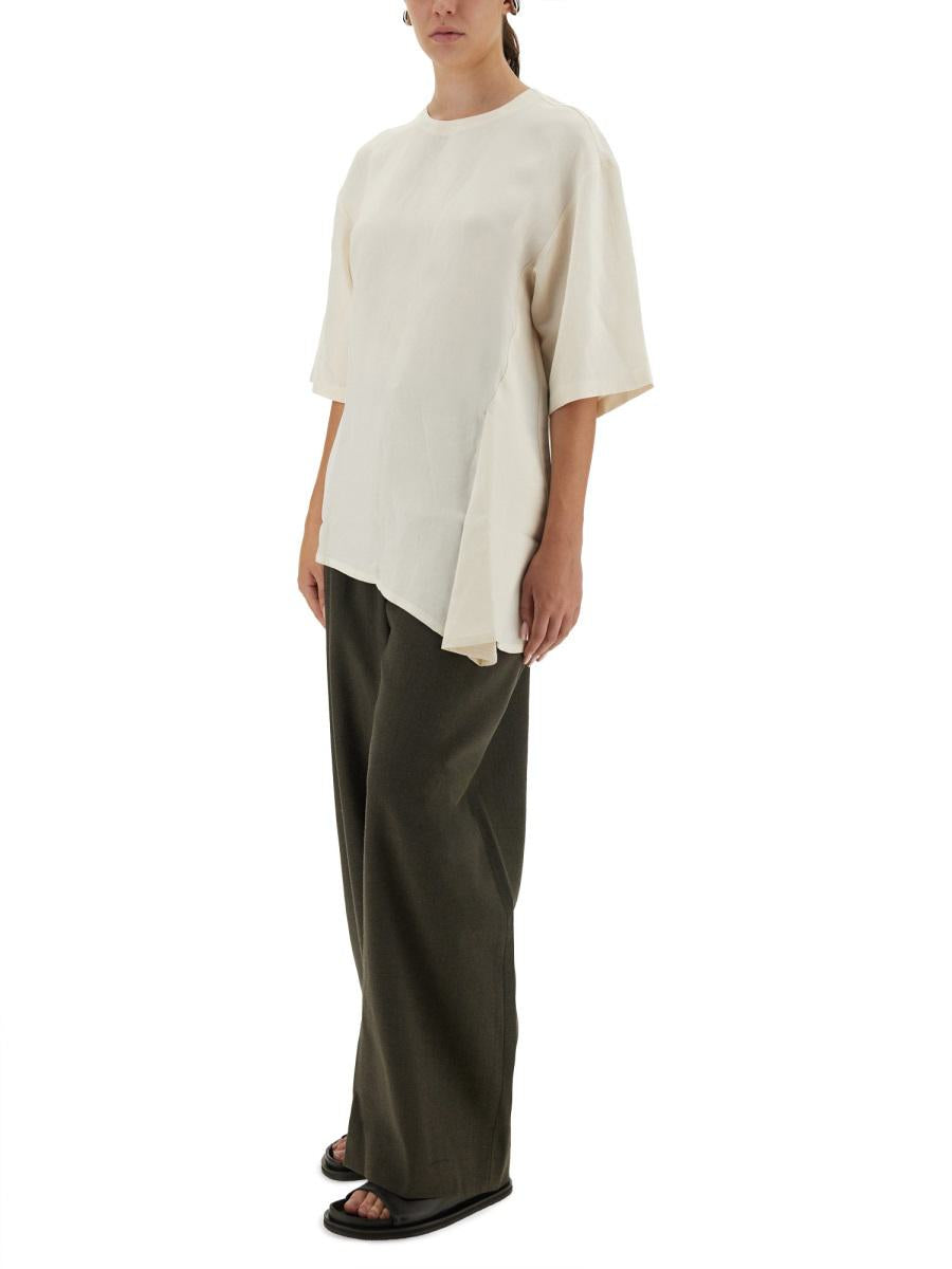 Studio Nicholson Asymmetrisches „Vichy“-T-Shirt