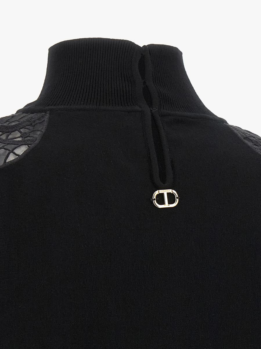 Twinset Tüll-Spitzenpullover