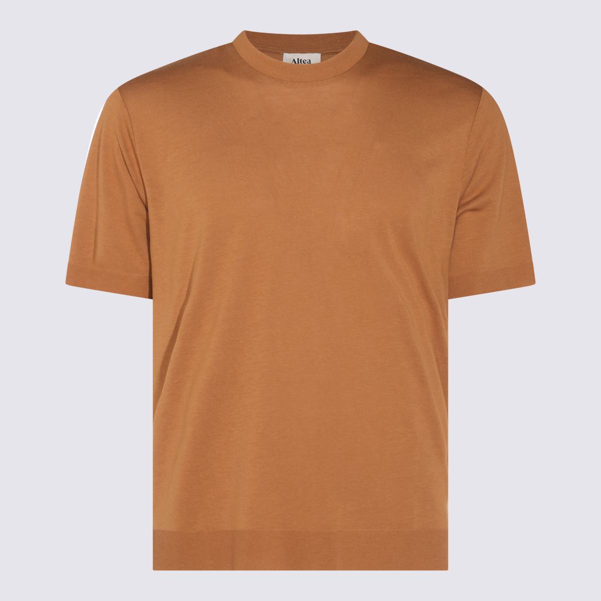 Altea Kamelfarbenes Baumwoll-T-Shirt