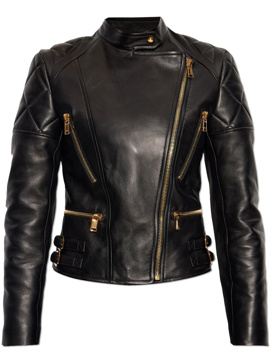 Versace Lammfell Lederjacke Kleidung