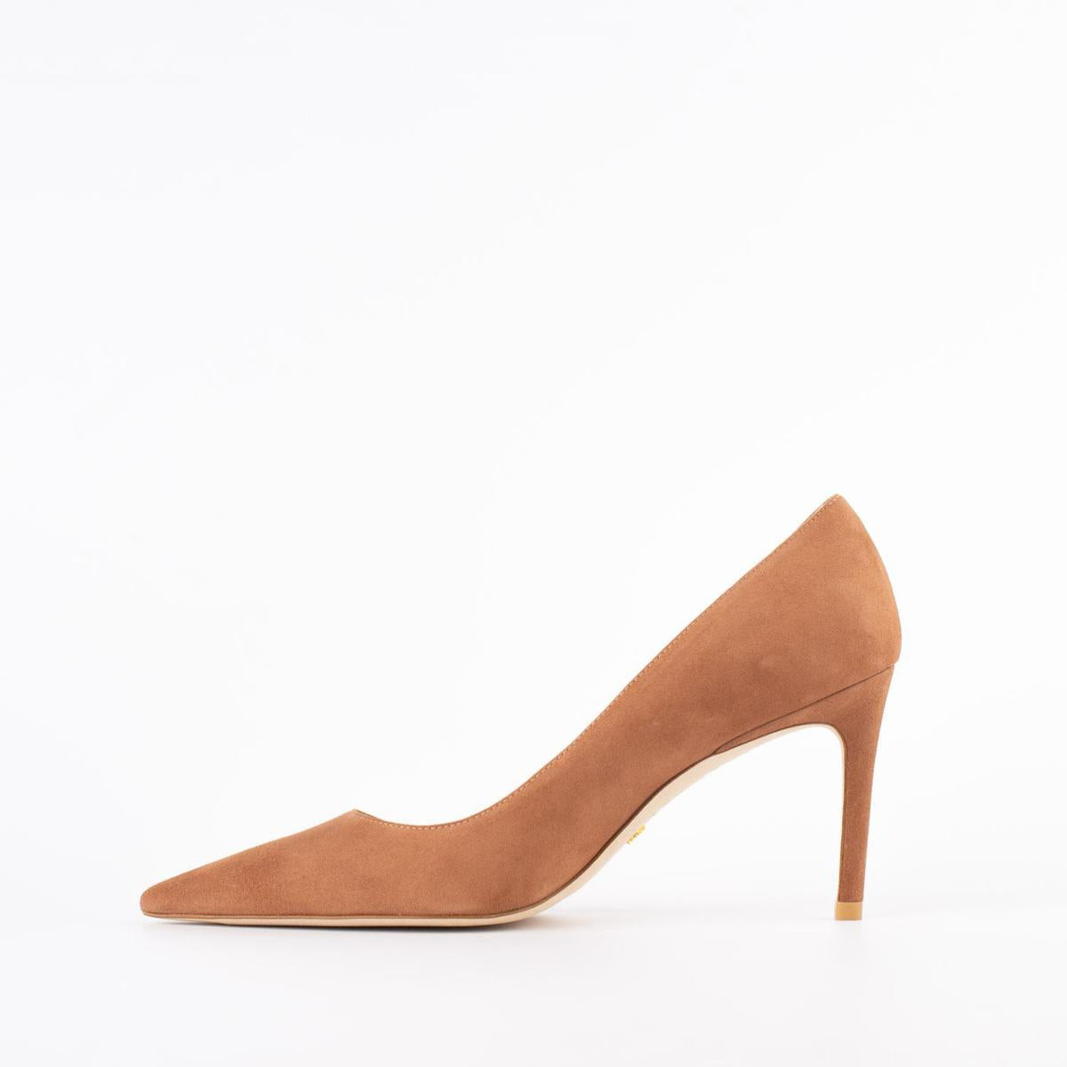 Stuart Weitzman – Pumps aus puderfarbenem Wildleder