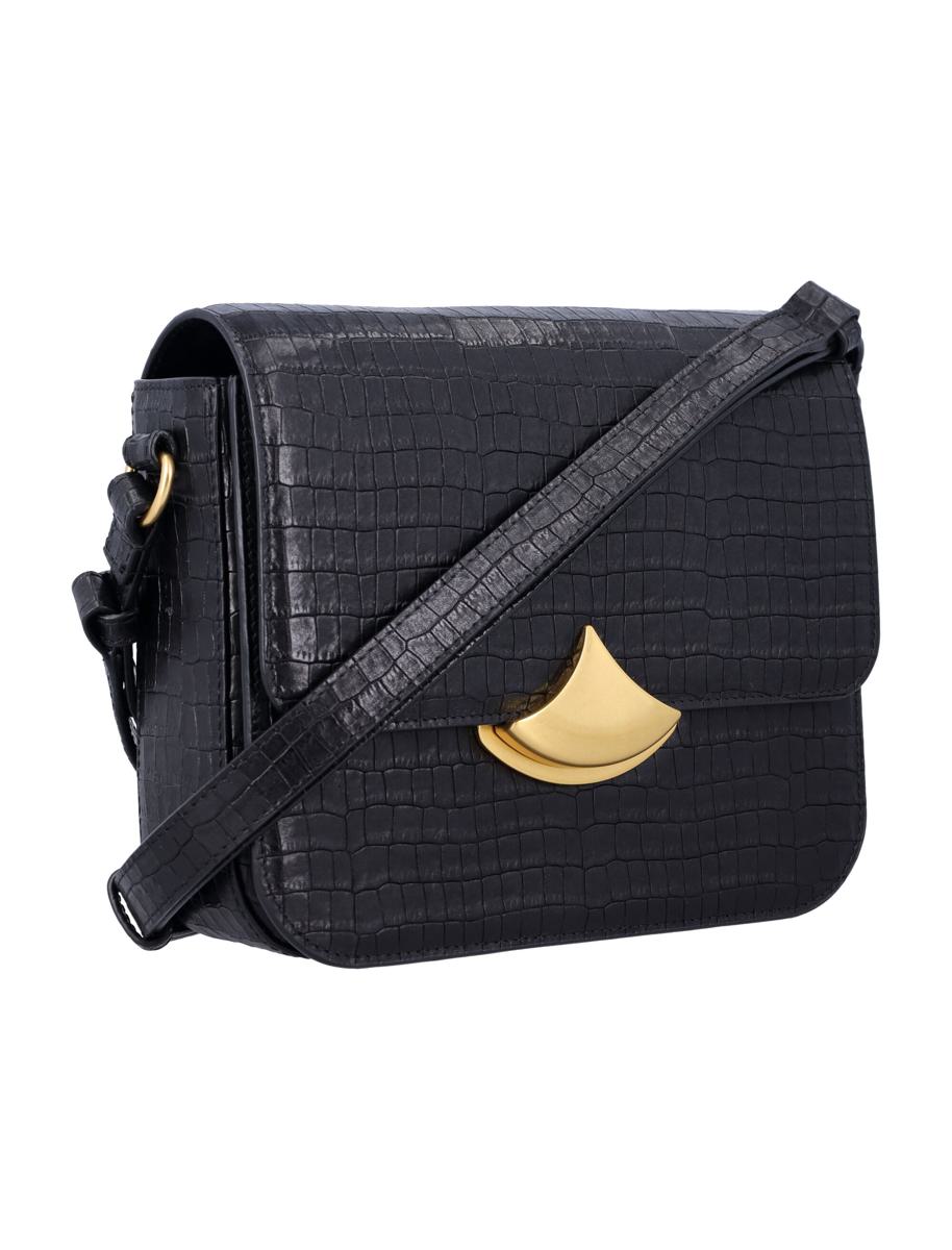 Sessun Sessùn Diviluz E Box-Tasche aus Leder mit Krokodilprägung