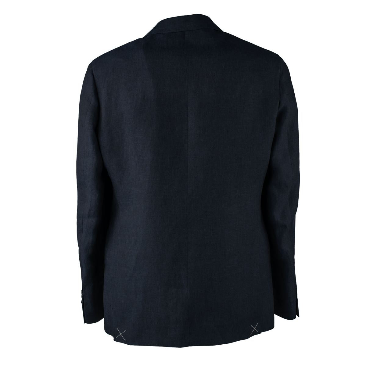 Etro – Blaue Jacke mit gemustertem Innenfutter