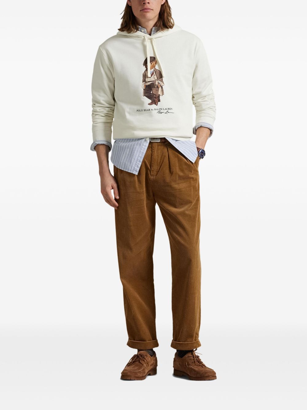 Fleece-Hoodie mit Polo Bear