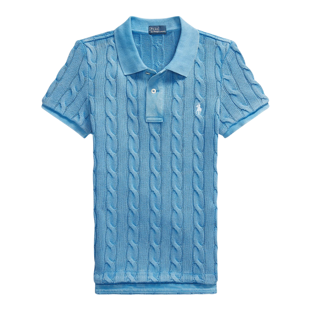 Polo Ralph Lauren – Poloshirt mit Zopfmuster