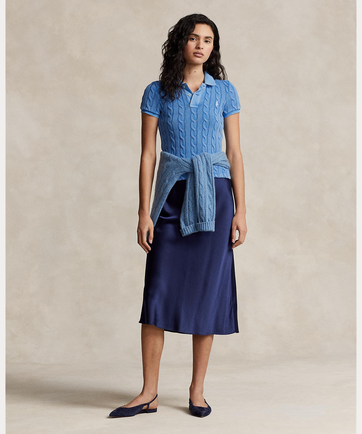 Polo Ralph Lauren – Poloshirt mit Zopfmuster