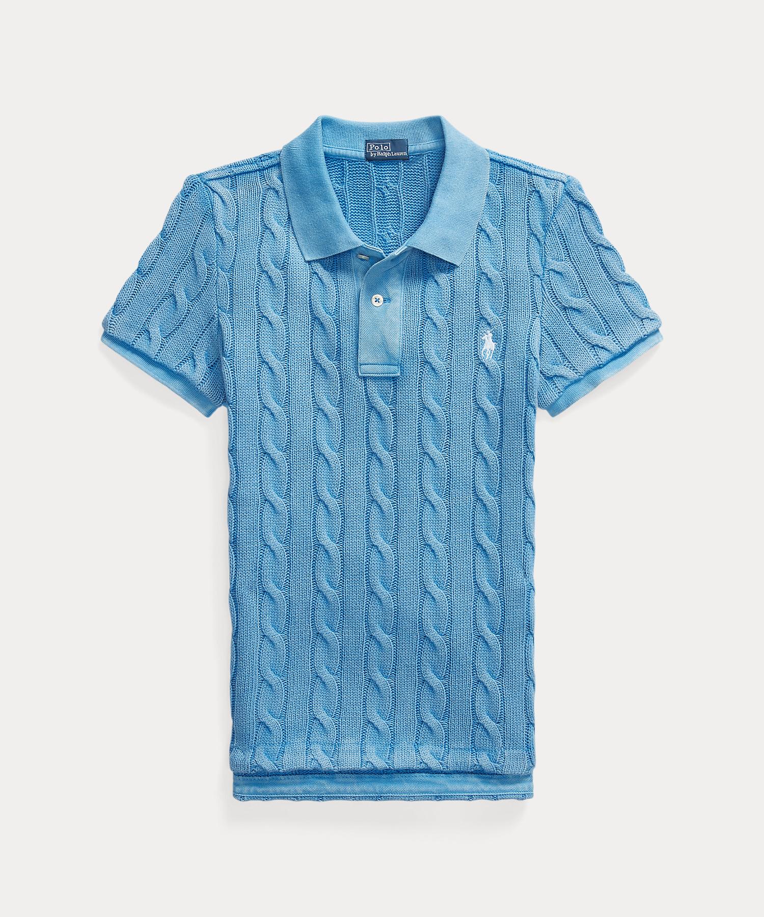 Polo Ralph Lauren – Poloshirt mit Zopfmuster