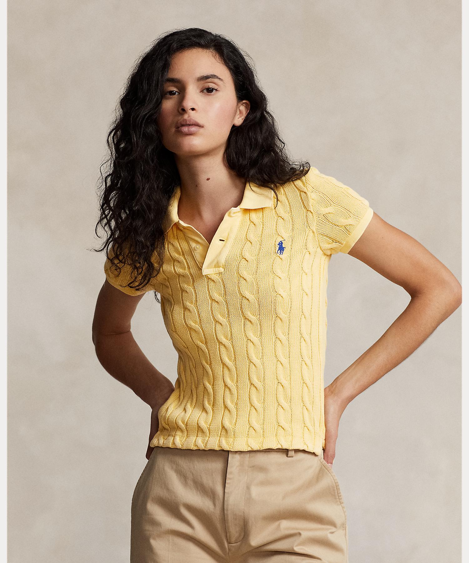 Polo Ralph Lauren – Poloshirt mit Zopfmuster