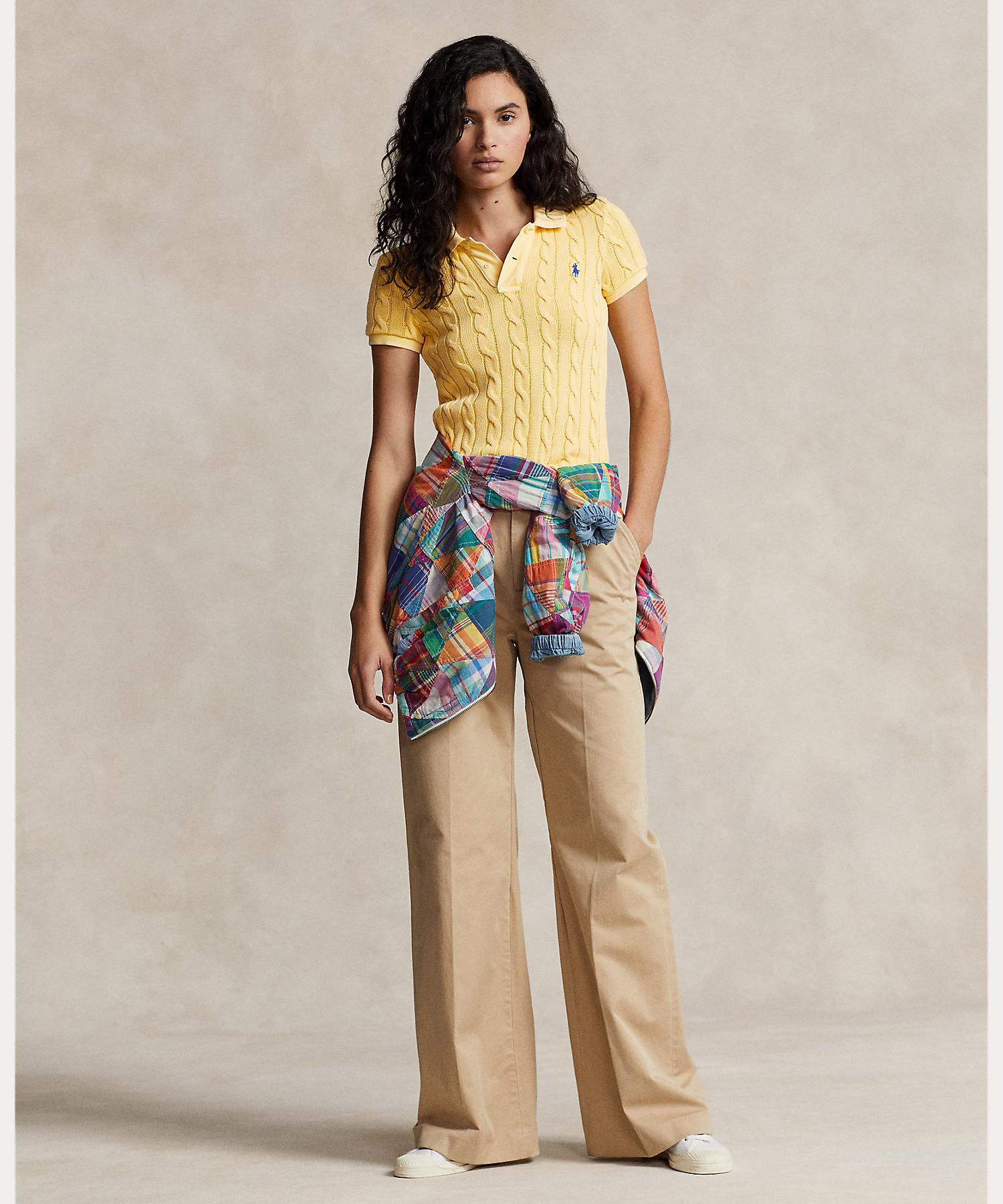 Polo Ralph Lauren – Poloshirt mit Zopfmuster