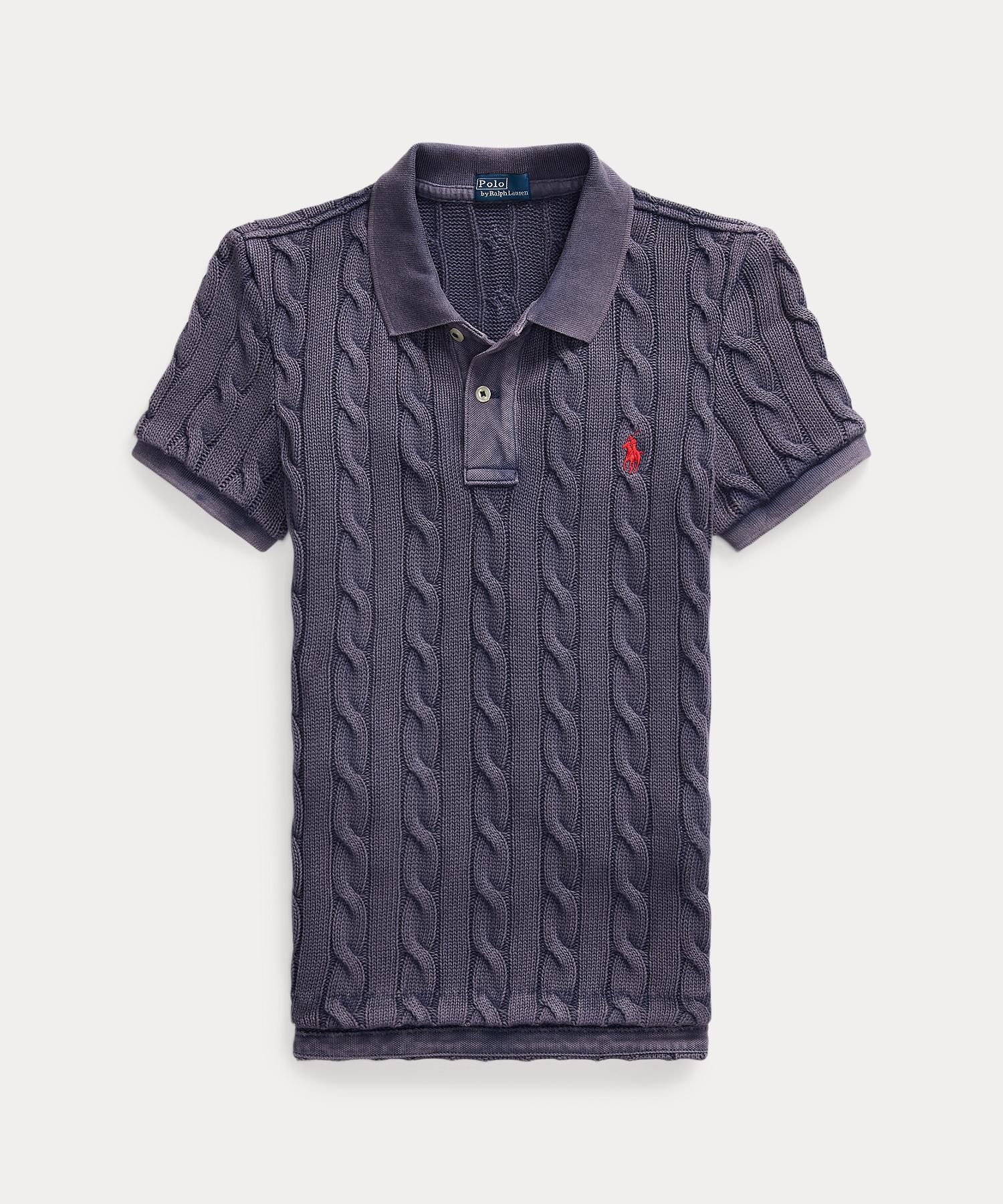 Polo Ralph Lauren – Poloshirt mit Zopfmuster
