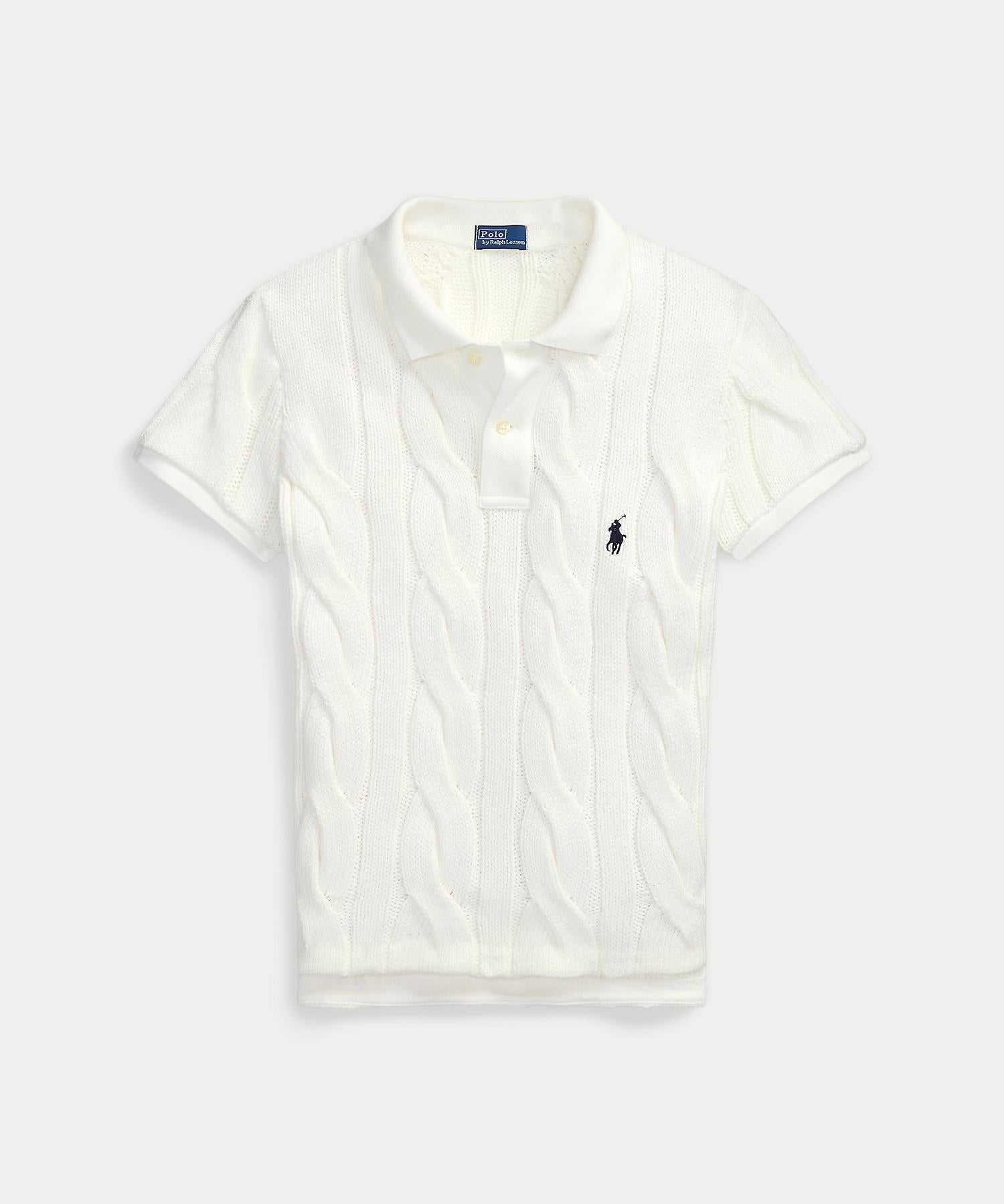Polo Ralph Lauren POLO RALPH LAUREN Poloshirt aus Baumwolle mit Zopfmuster