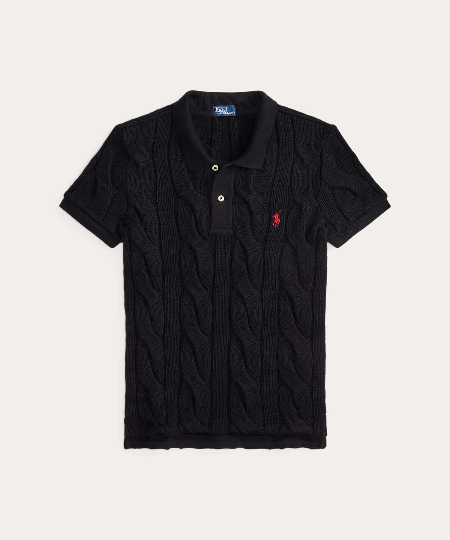 Polo Ralph Lauren POLO RALPH LAUREN Poloshirt aus Baumwolle mit Zopfmuster