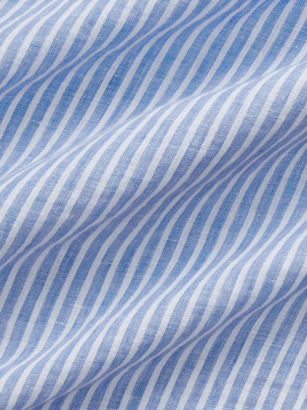 Gestreiftes Leinenhemd im Custom Fit