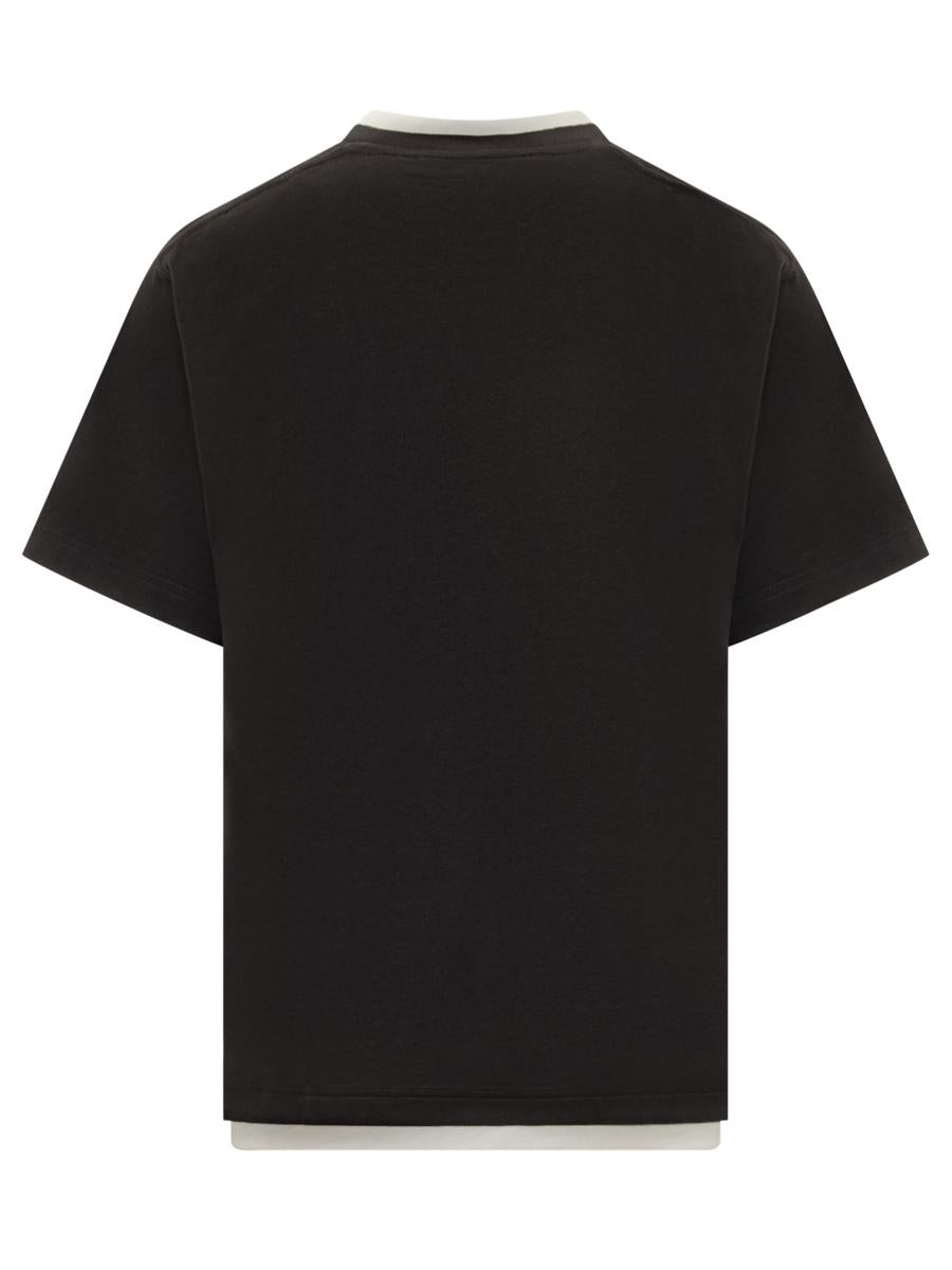 Dolce & Gabbana Dolce & Gabbana Herren T-Shirt mit Logo-Stickerei in Schwarz