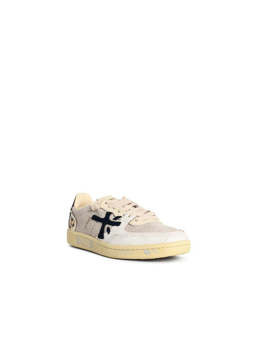Premiata „Bskt Clay“ zweifarbige Sneakers aus Ledermischung