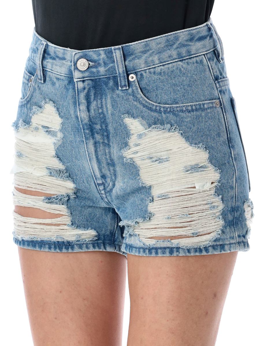 MM6 Maison Margiela – Zerrissene Jeansshorts