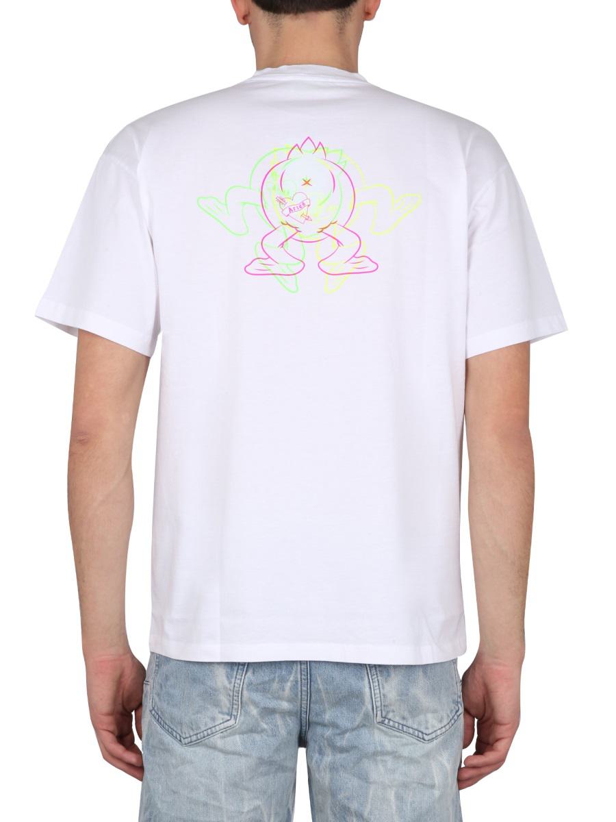 Widder Trippy Aye Duck T-Shirt