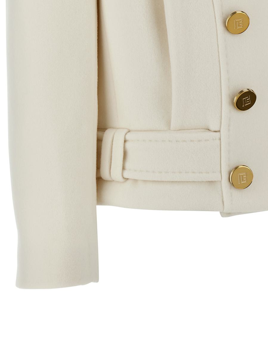 Balmain Zweireihiger Mantel