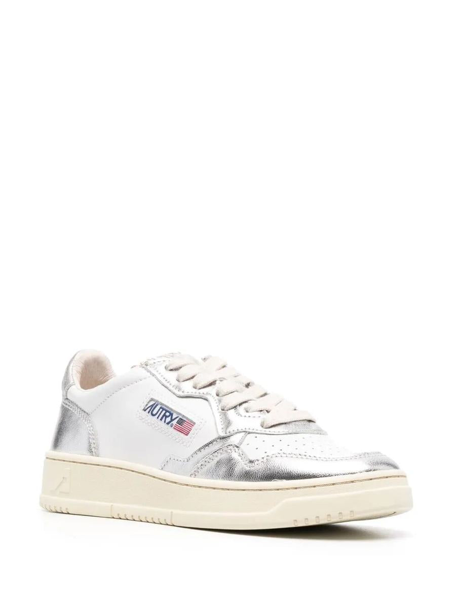 Autry „Medalist Low“ Sneakers aus verspiegeltem Leder
