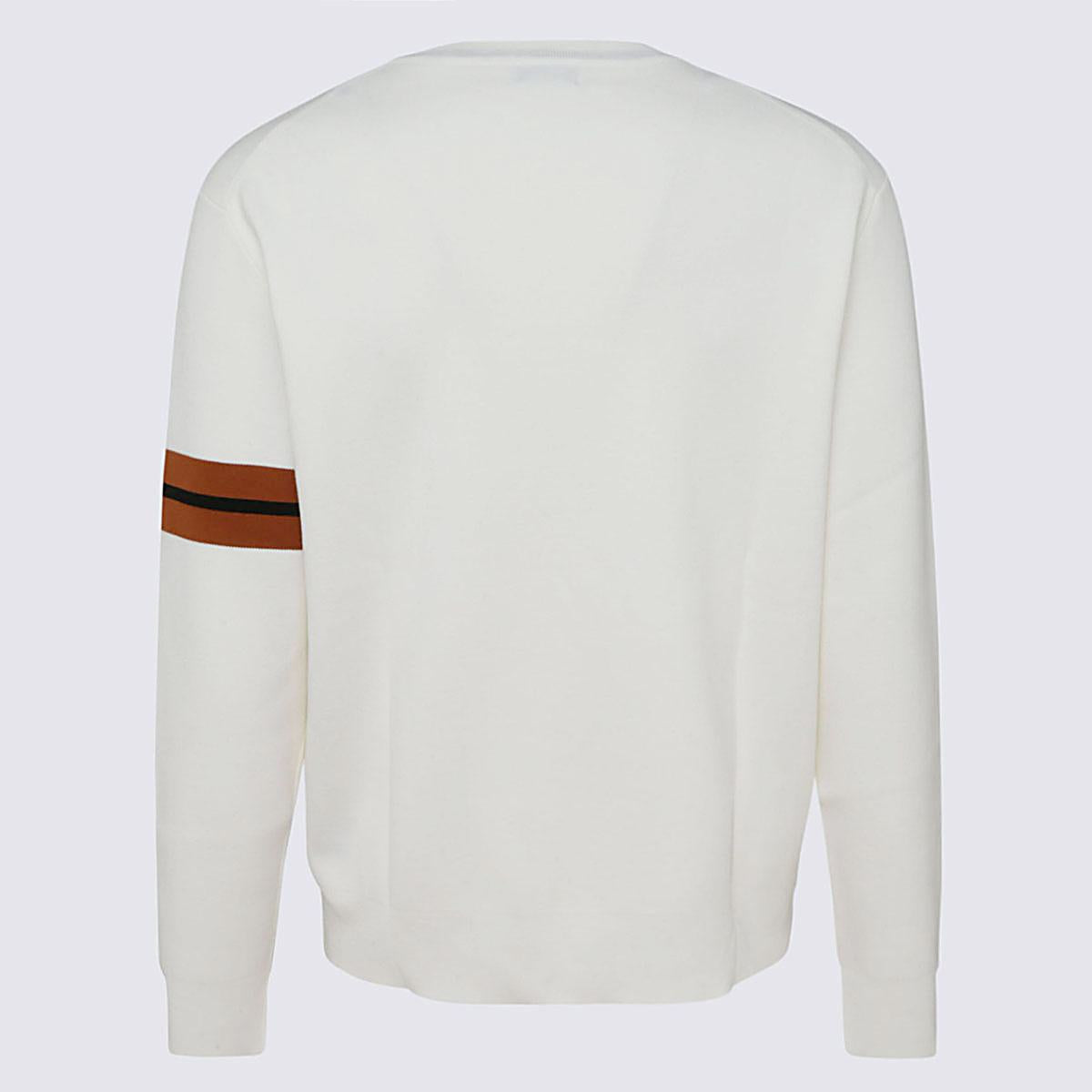 Zegna Weißer Baumwollstrick