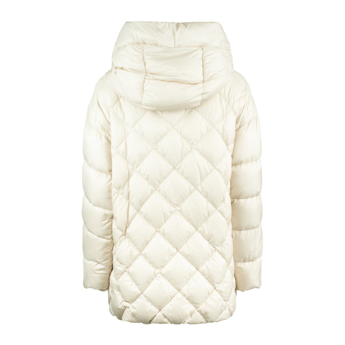 Max Mara – Wattierte Jacke mit Kapuze mit Rautenmuster