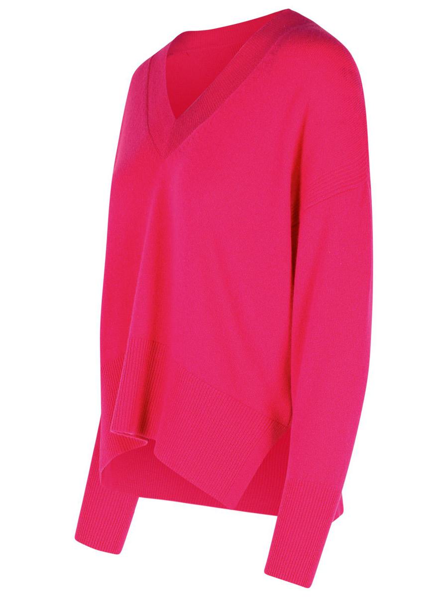 Fuchsiafarbener Kaschmirpullover von Purotatto