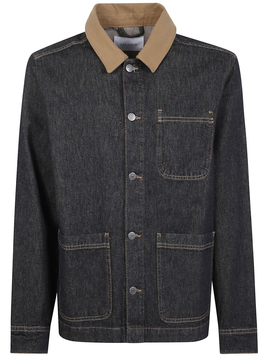 Les Deux „Layton“ Denim-Overshirt-Kleidung