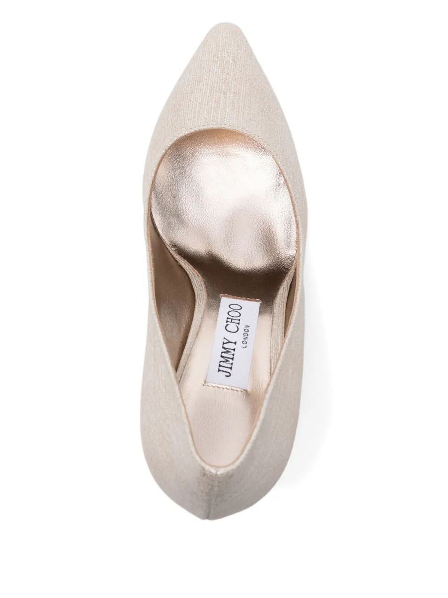Jimmy Choo Romy 85 Pumps aus Lamé-Stoff