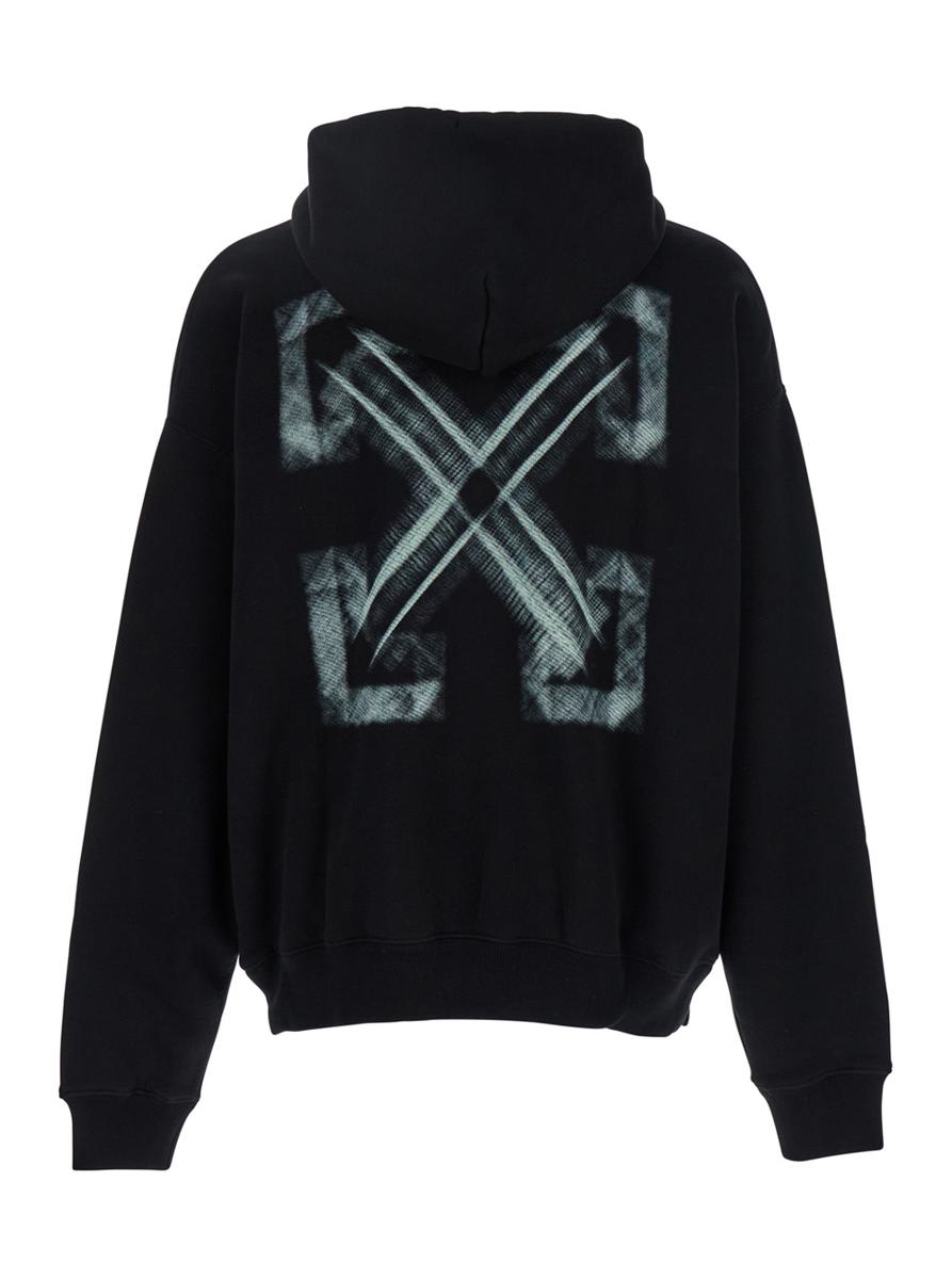 Schwarzer Hoodie „Vibe Arrow Skate“ mit Kapuze mit Kordelzug und Maxi-Logo-Print auf der Rückseite aus Baumwolle