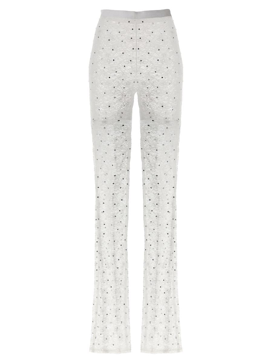 Alessandra Rich Leggings mit Strassspitze