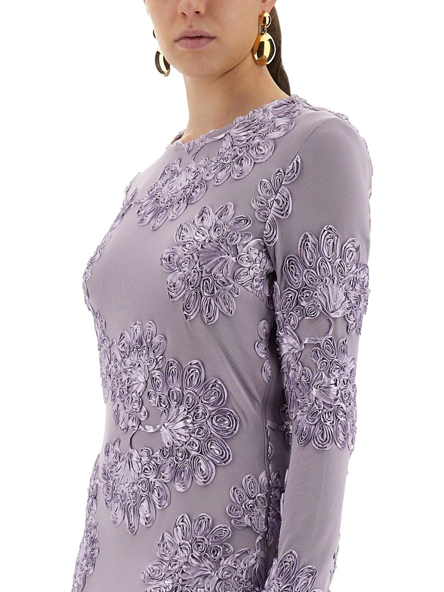 Rotate Birger Christensen 3D-Mesh-Minikleid