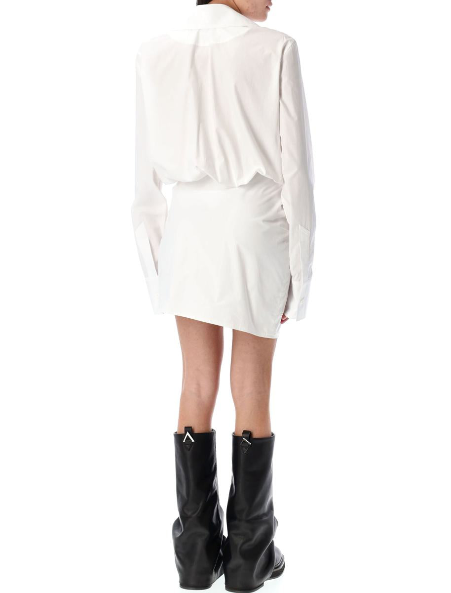The Attico – Gestreiftes Mini-Hemdkleid