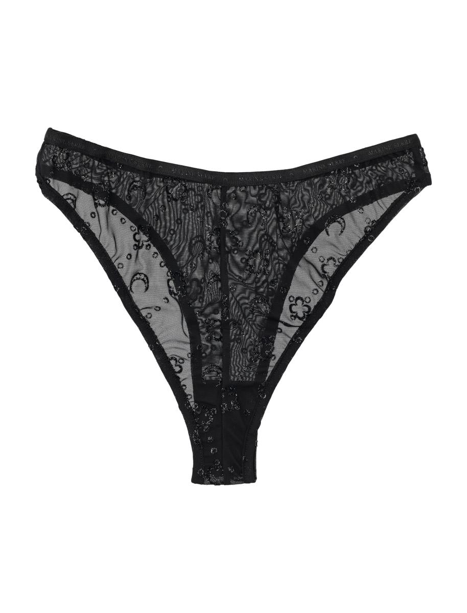Marine Serre Mesh Flock Slip Glitter