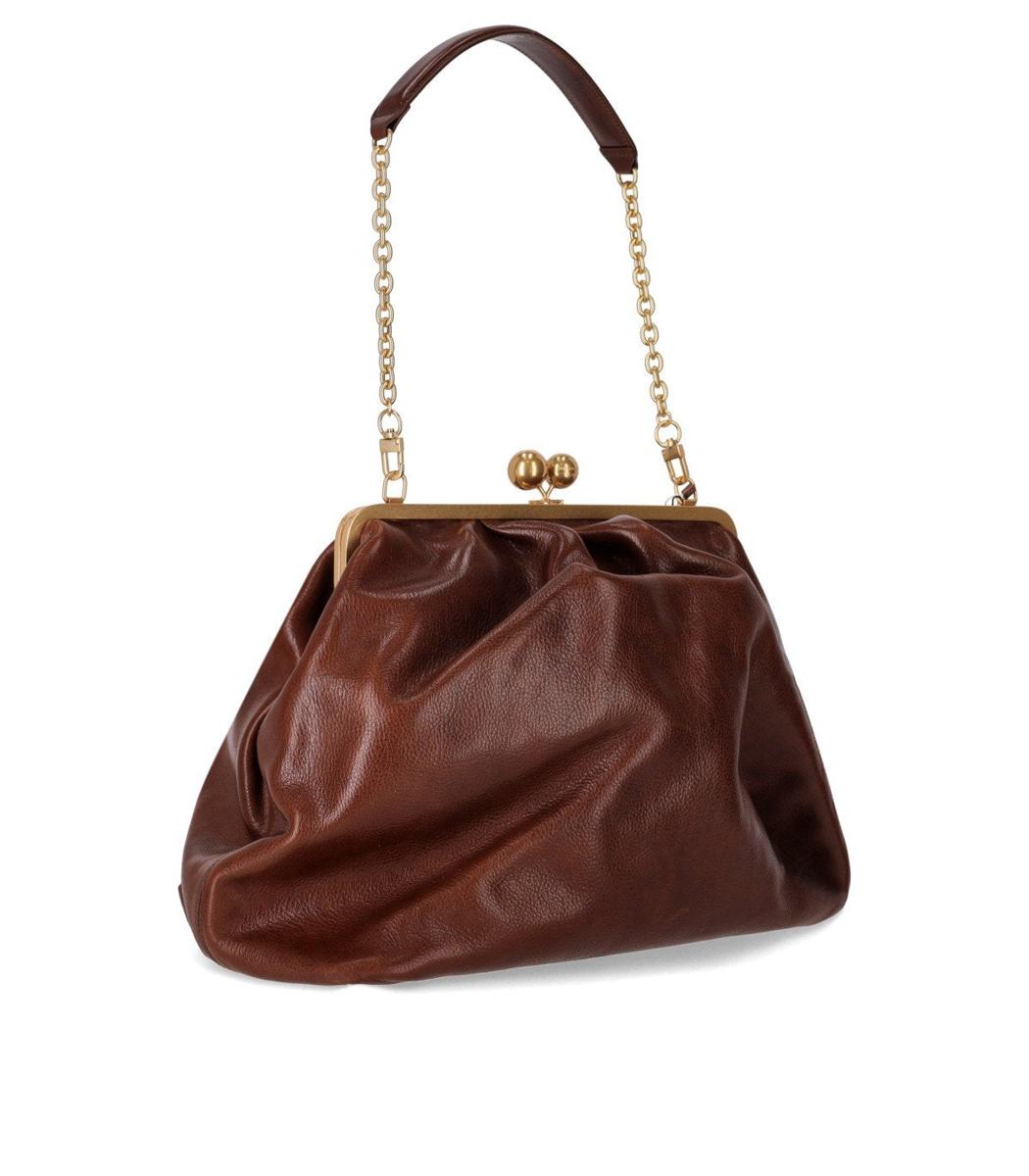 Weekend Max Mara Pasticcino Mirte Große hellbraune Clutch