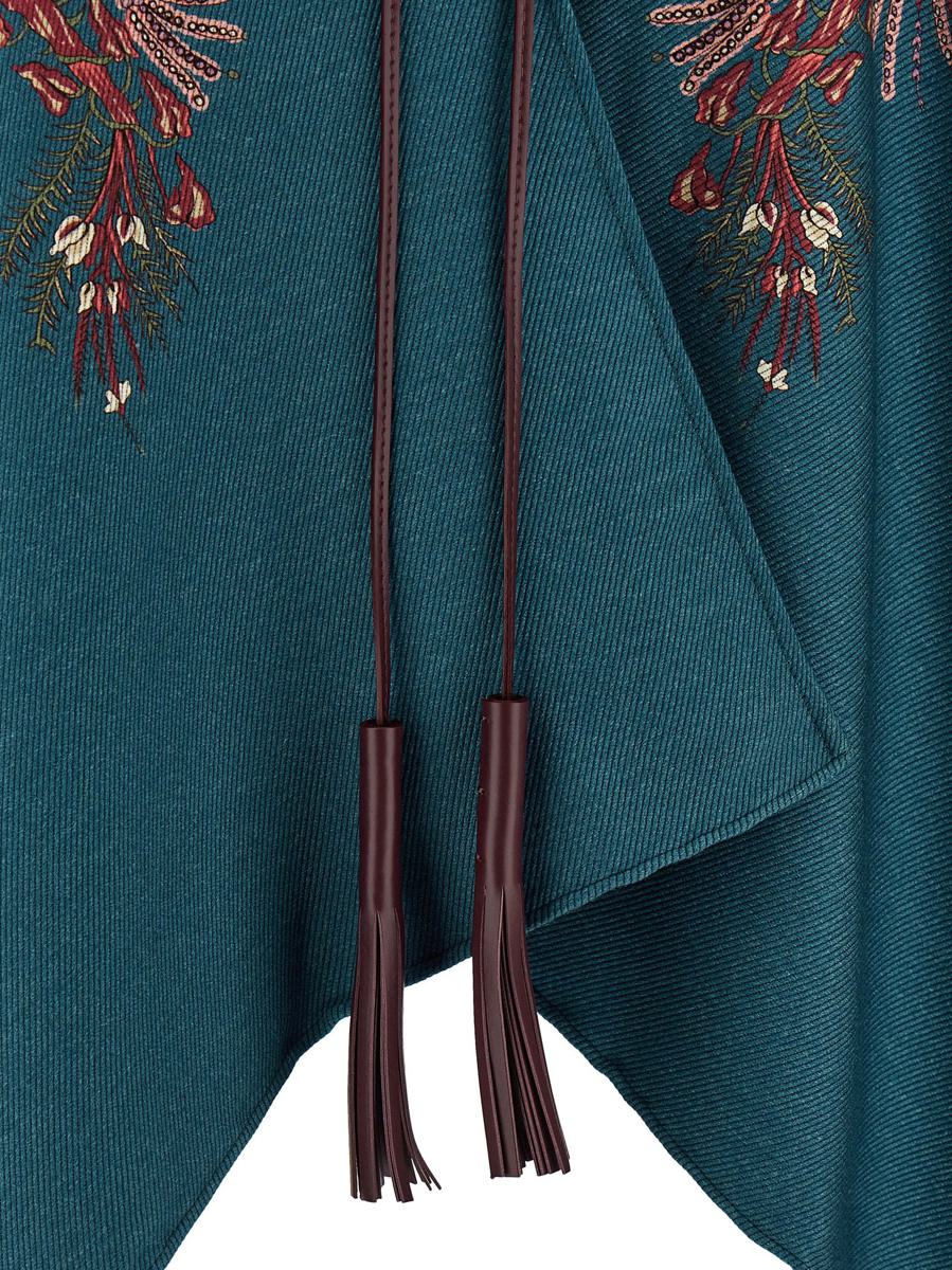 Etro Cape mit Blumen-Paisley-Muster