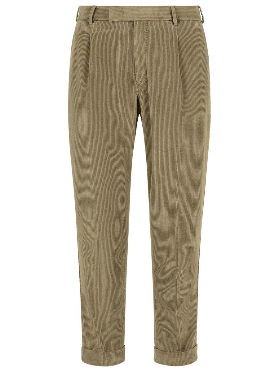 Pt Torino Beige Hose aus Baumwollmischung